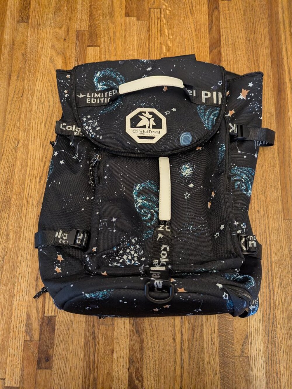Colorful Travel Limited Edition Starry Night duffle backpack
